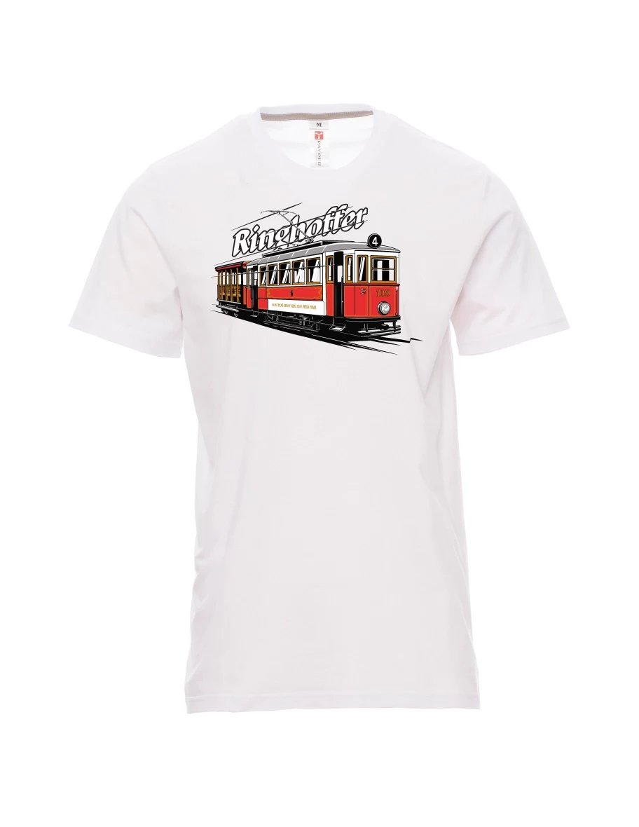 Męski t-shirt biały Tramwaj Ringhoffer