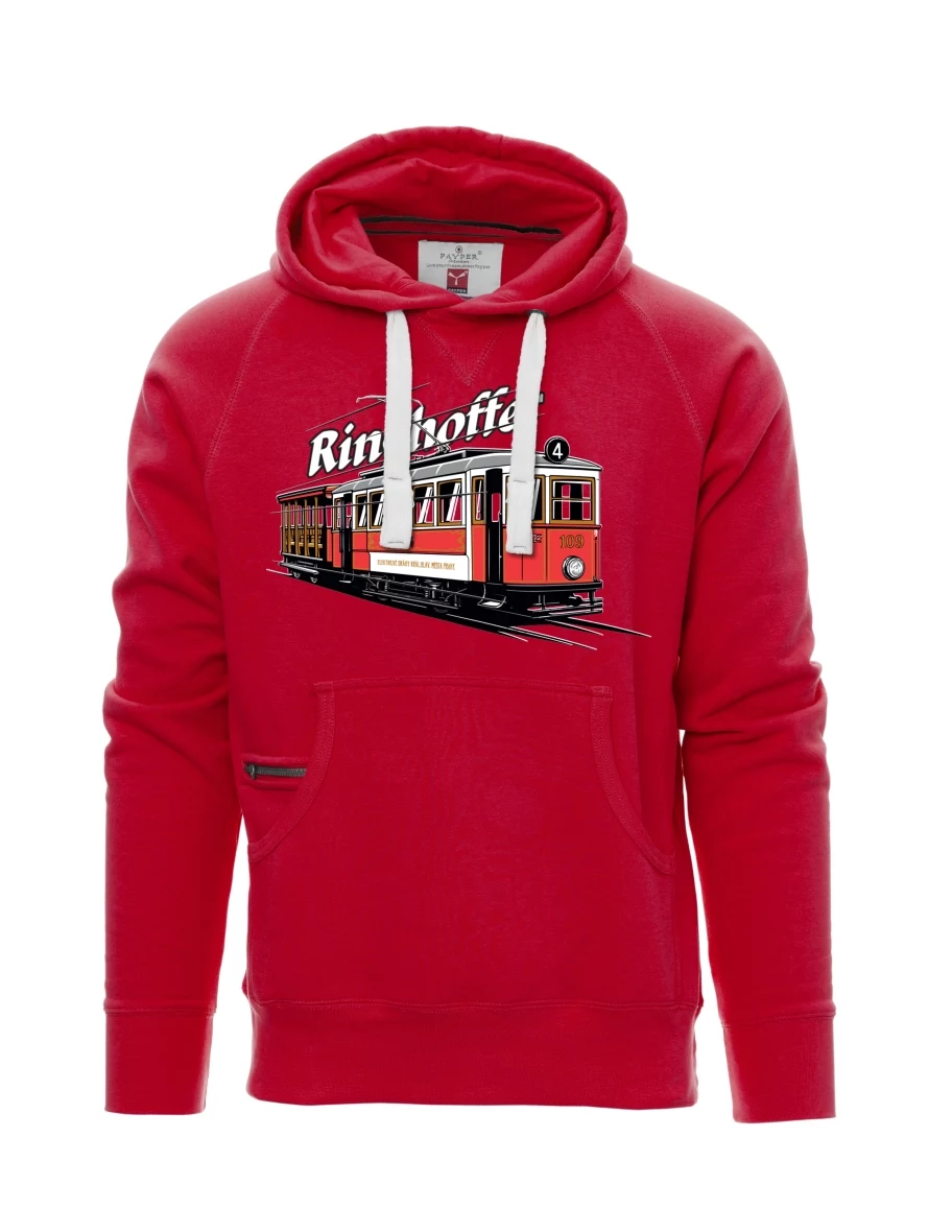 Męska bluza czerwona Tramwaj Ringhoffer