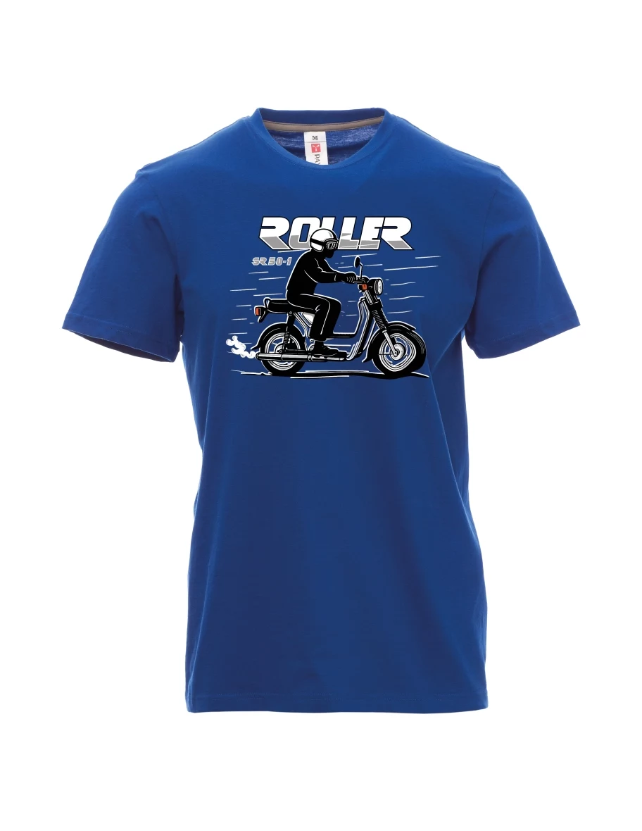 Męski t-shirt niebieski Skuter SR 50/1 Roller