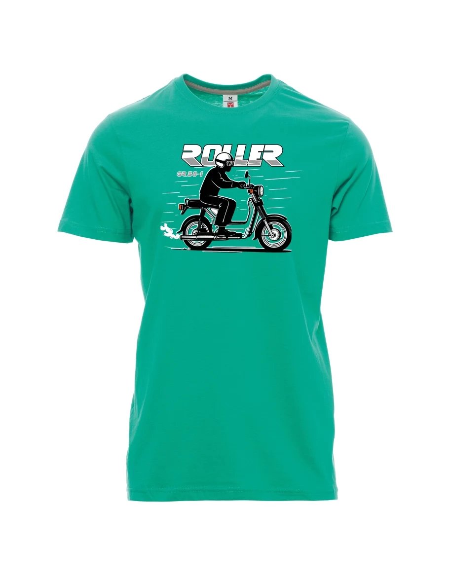 Męski t-shirt szmaragdy Skuter SR 50/1 Roller