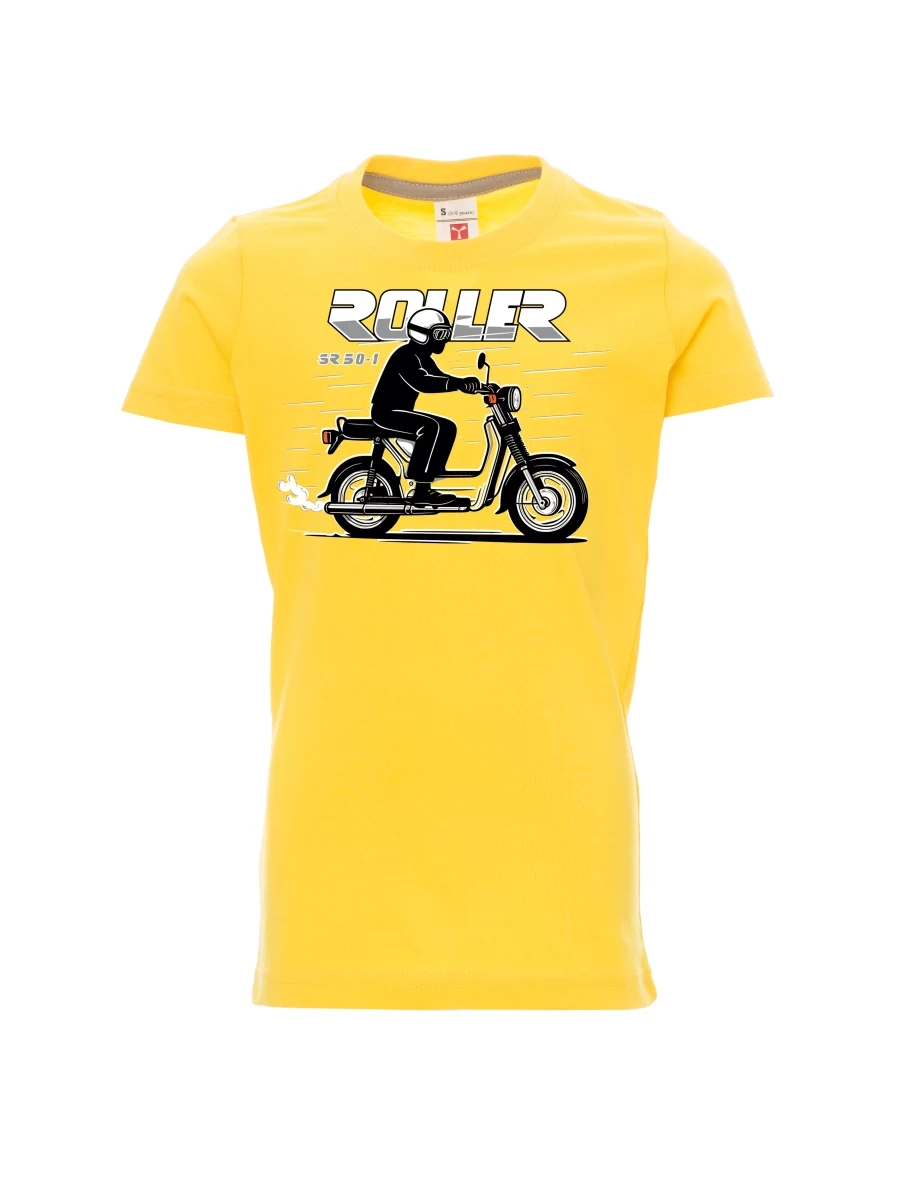 Dziecięcy t-shirt żółty Skuter SR 50/1 Roller