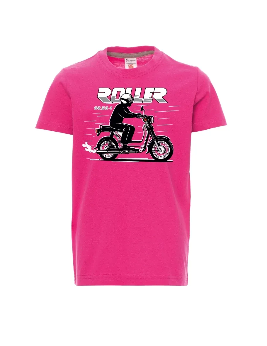 Dziecięcy t-shirt różowy Skuter SR 50/1 Roller