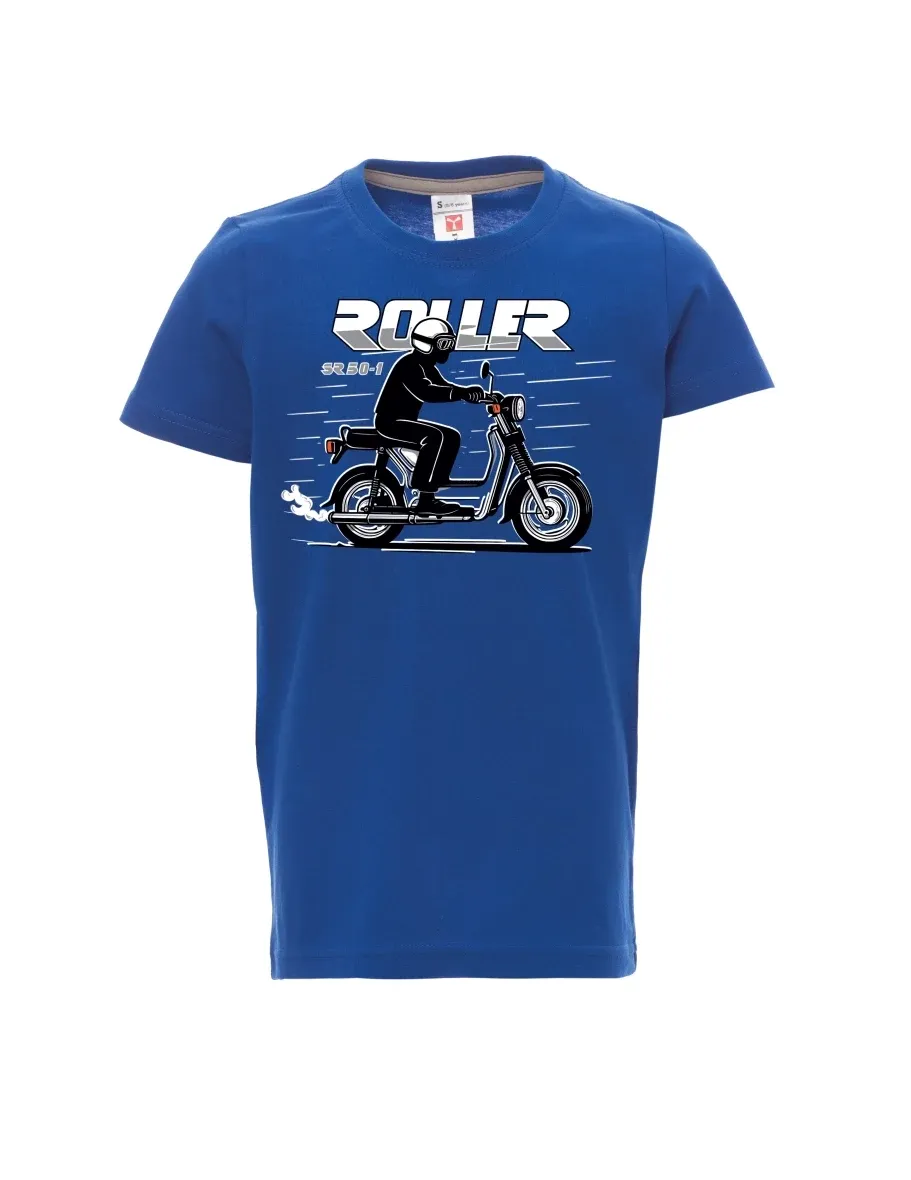 Dziecięcy t-shirt niebieski Skuter SR 50/1 Roller