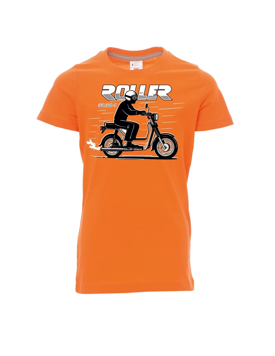Dziecięcy t-shirt pomarańczowy Skuter SR 50/1 Roller