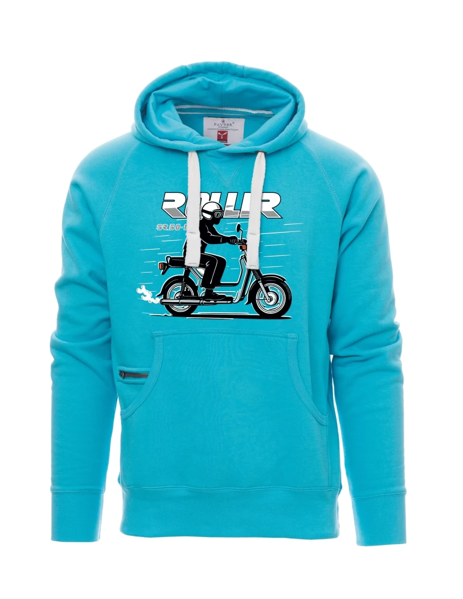 Męska bluza jasno niebieska Skuter SR 50/1 Roller