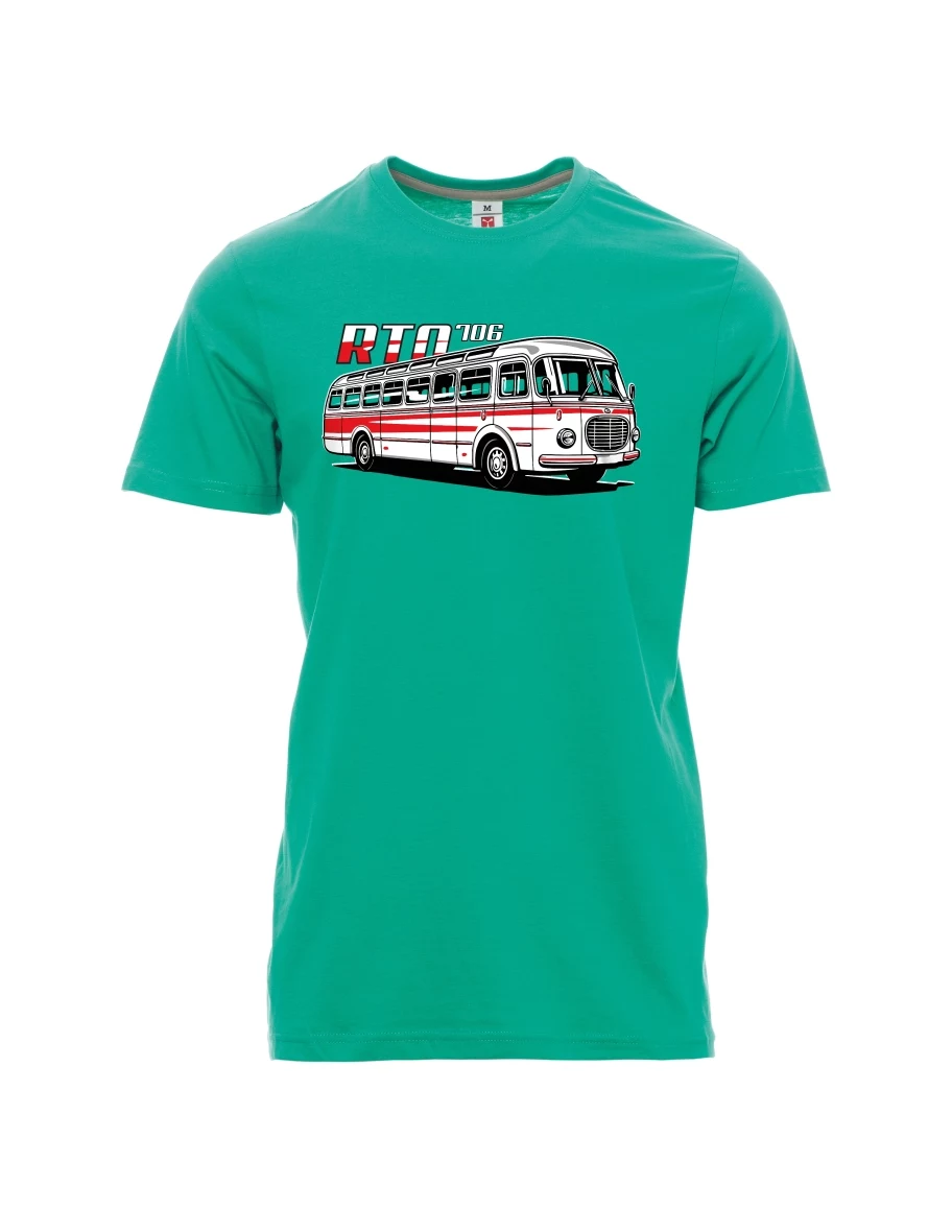 Męski t-shirt szmaragdy Autobus RTO 706