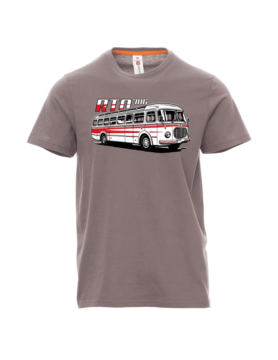 Męski t-shirt stalowa szarość Autobus RTO 706