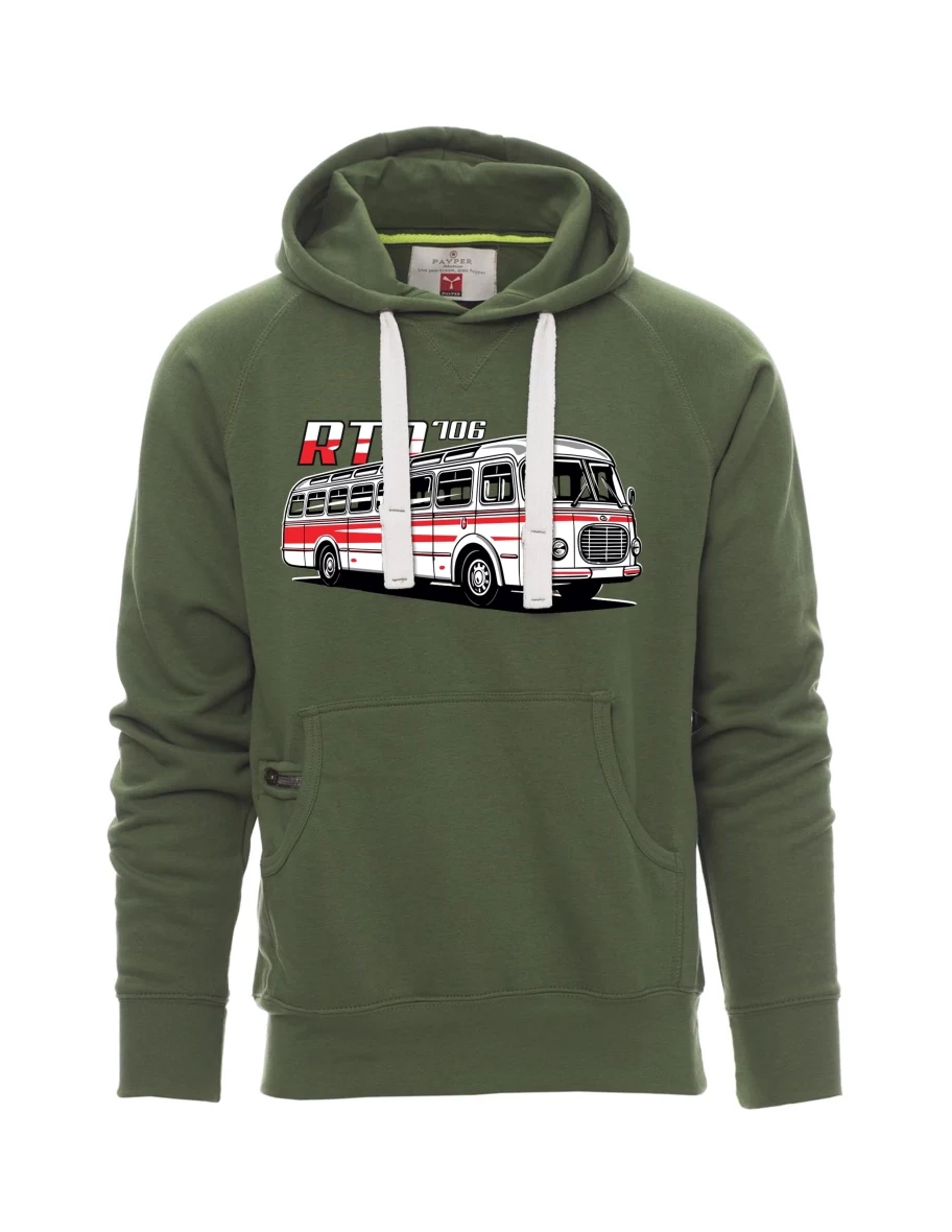 Męska bluza ciemnozielona  Autobus RTO 706