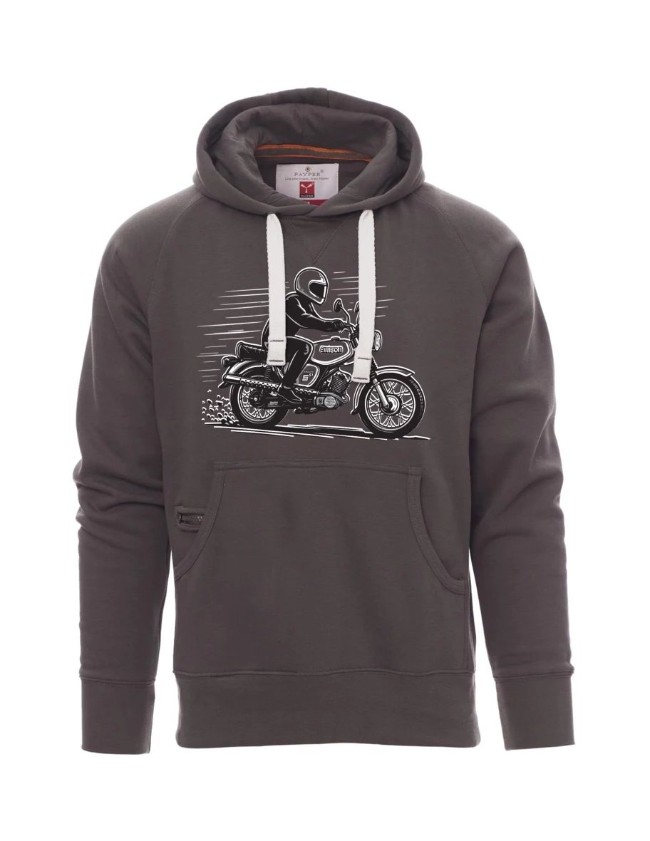 Męska bluza szara  Motocykl Enduro S51