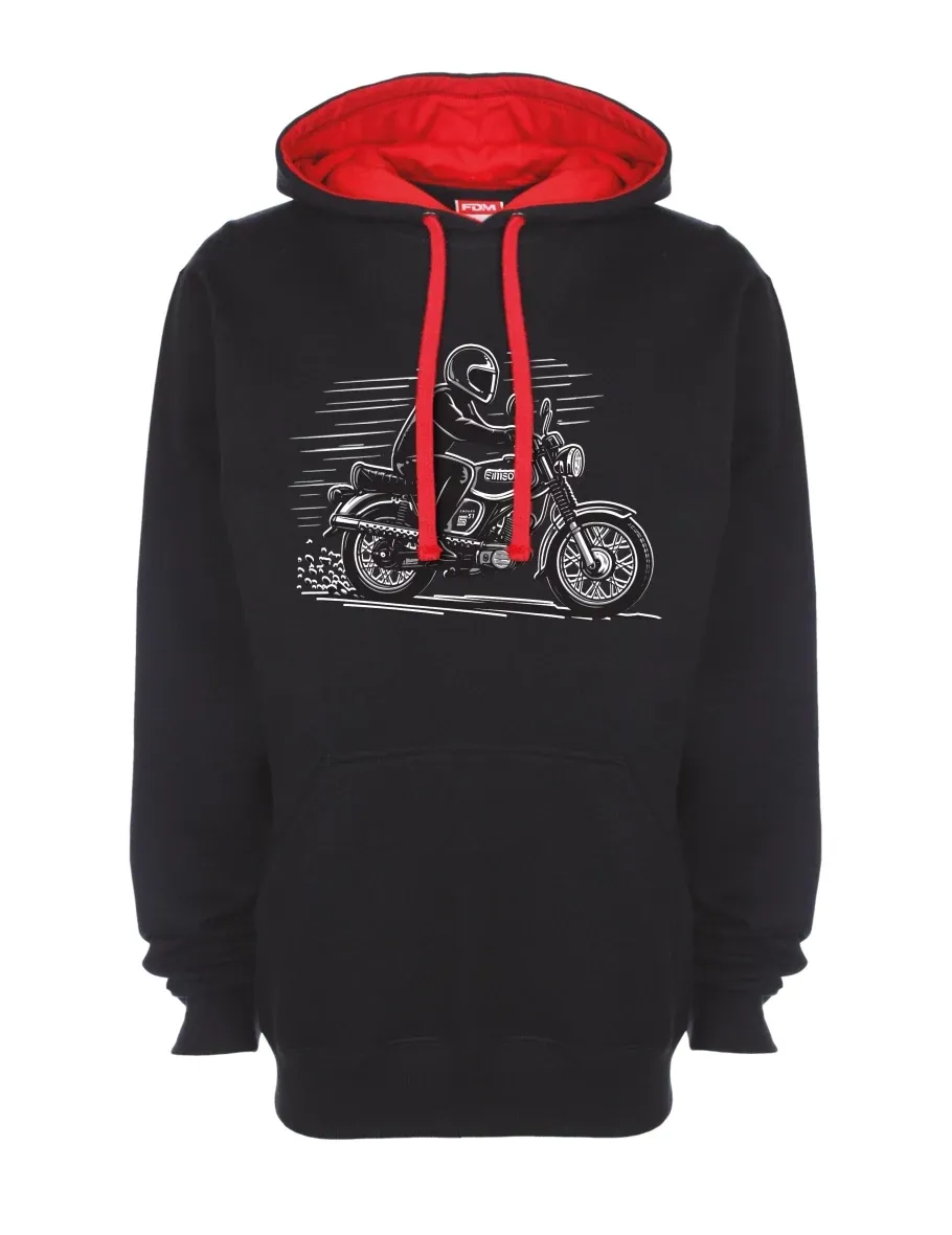 Bluza czerwono-czarna Motocykl Enduro S51