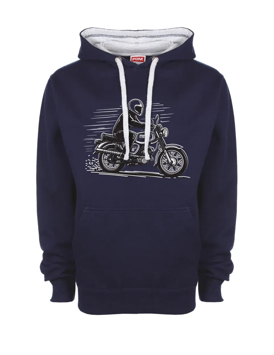 Bluza szaro-królewsko niebieska Motocykl Enduro S51
