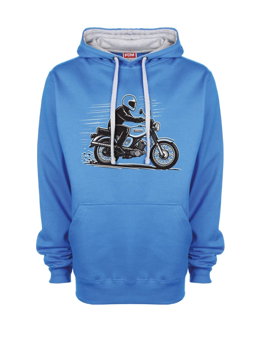 Bluza szaro-niebieska Motocykl Enduro S51