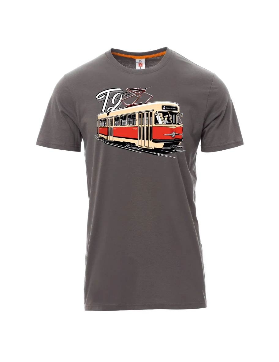 Męski t-shirt szary Tramwaj T2