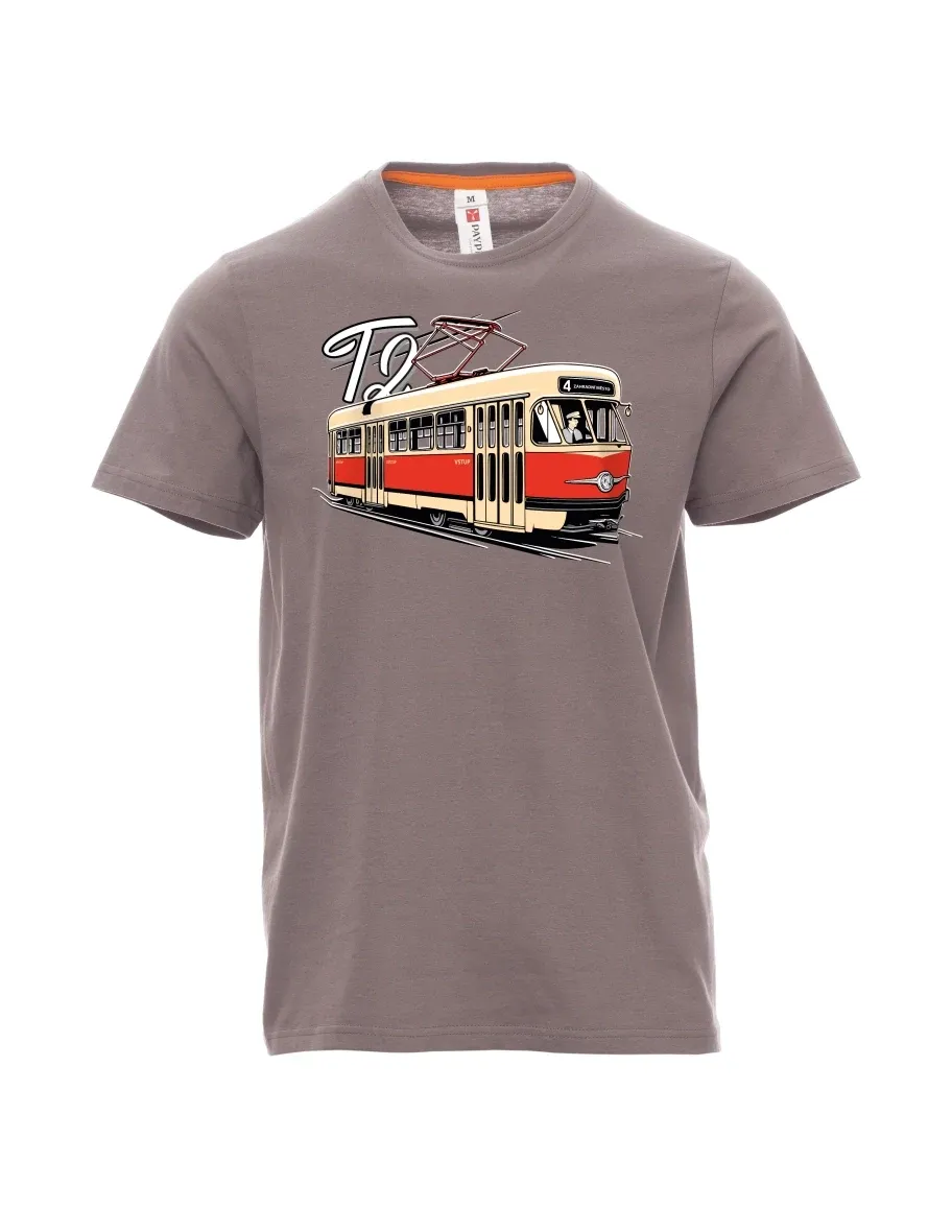 Męski t-shirt stalowa szarość Tramwaj T2