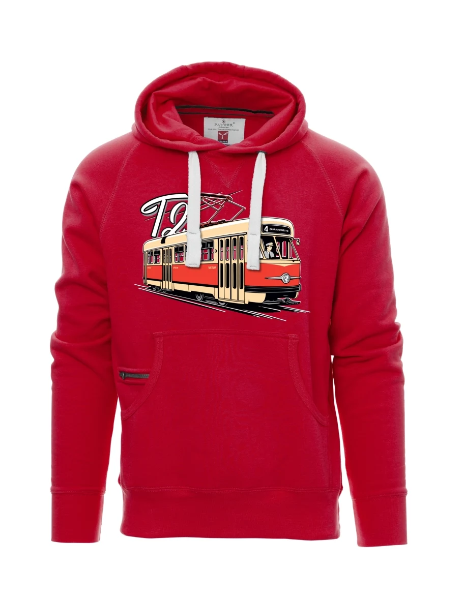 Męska bluza czerwona Tramwaj T2