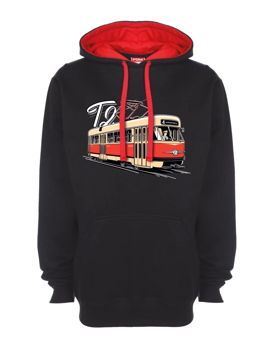 Bluza czerwono-czarna Tramwaj T2
