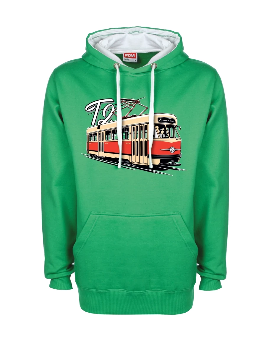 Bluza biało-zielona Tramwaj T2