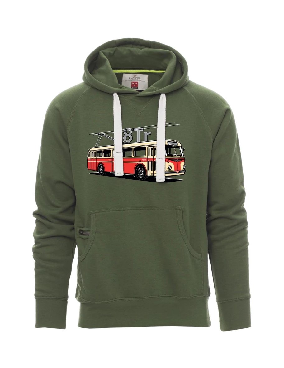 Męska bluza ciemnozielona  Trolejbus 8Tr