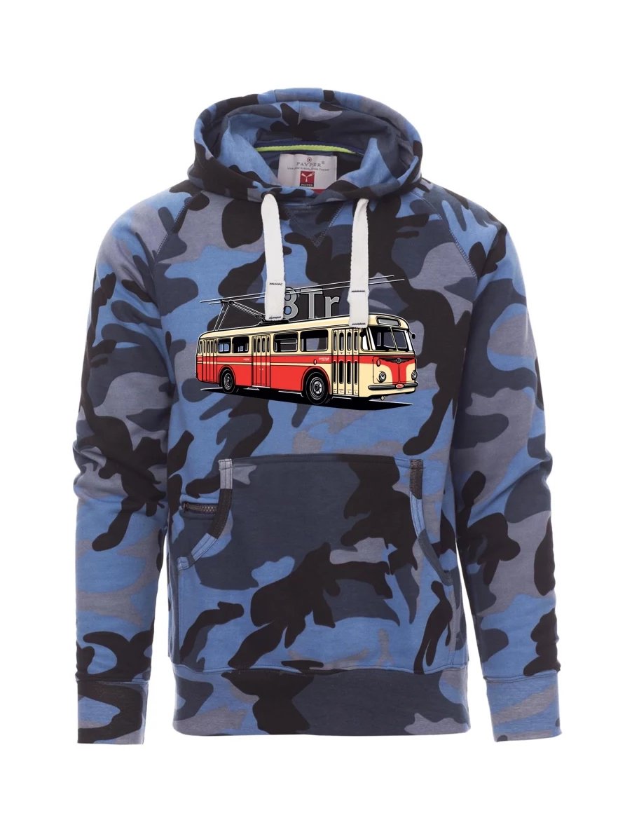 Męska bluza kamuflaż niebieski  Trolejbus 8Tr