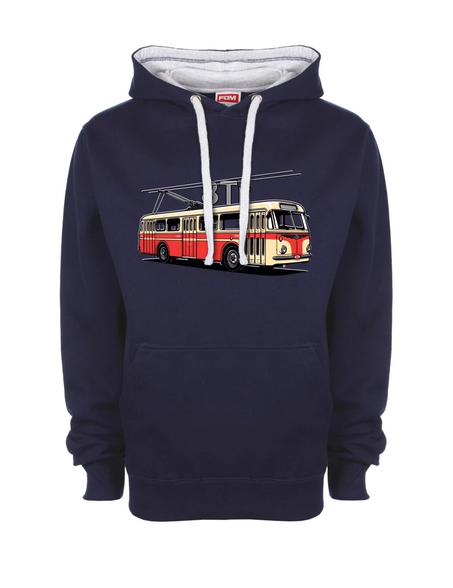 Bluza szaro-królewsko niebieska Trolejbus 8Tr