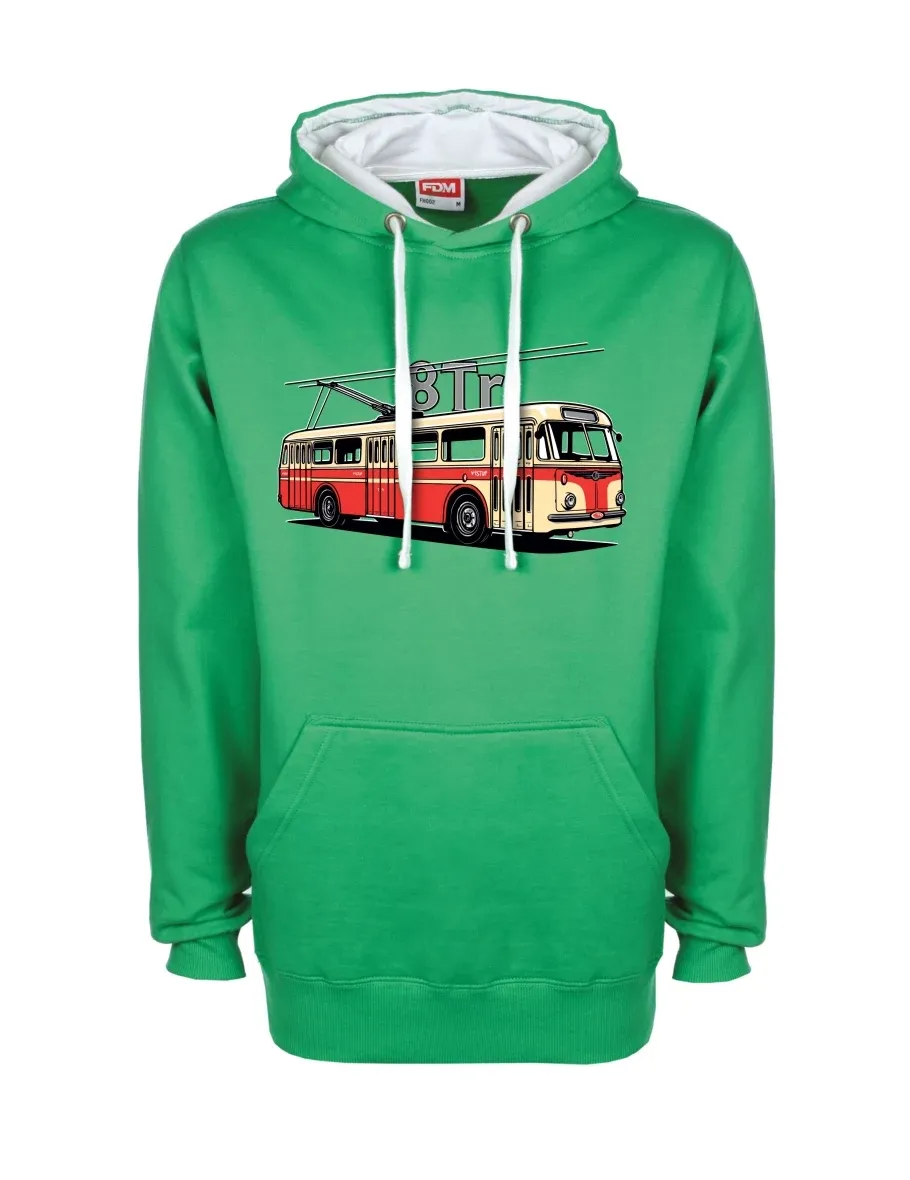 Bluza biało-zielona Trolejbus 8Tr