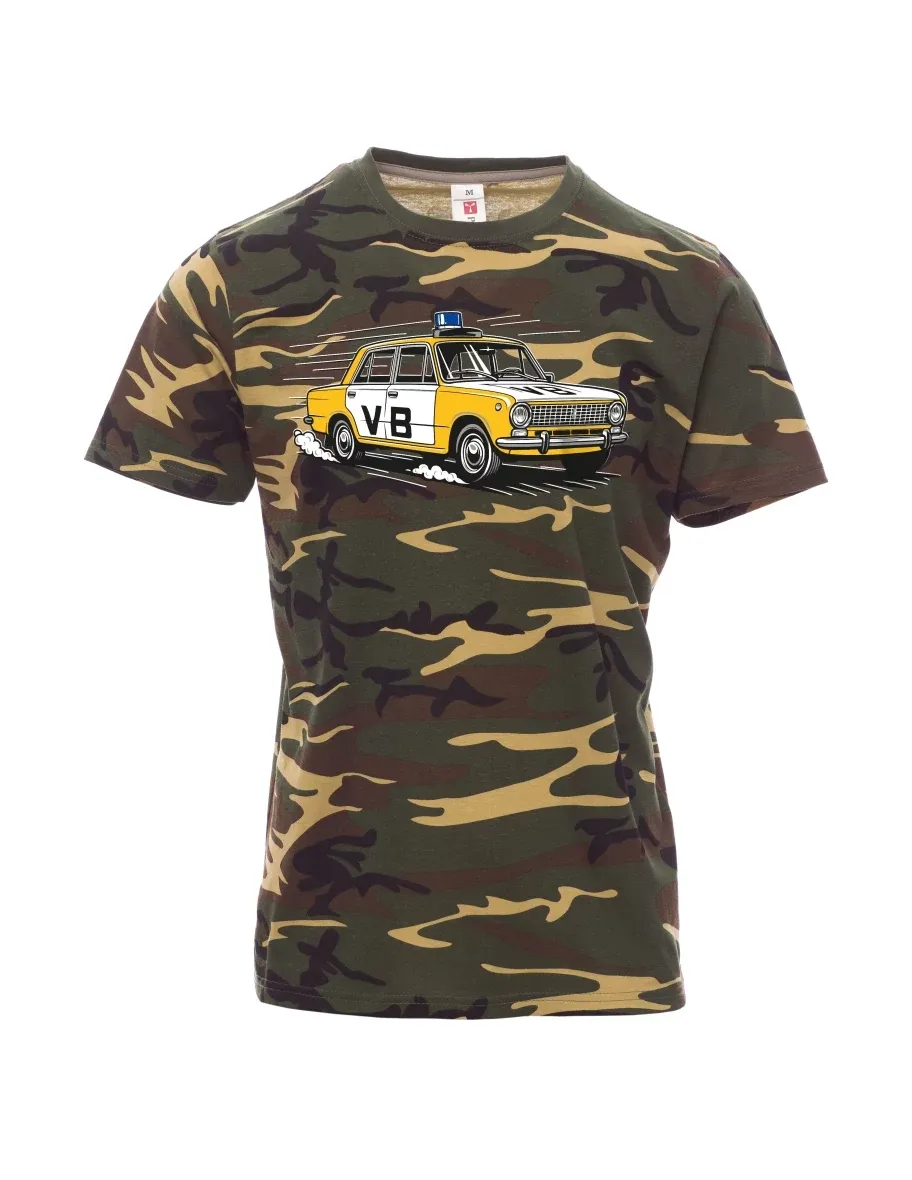 Męski t-shirt kamuflażSamochód VAZ 2101 VB