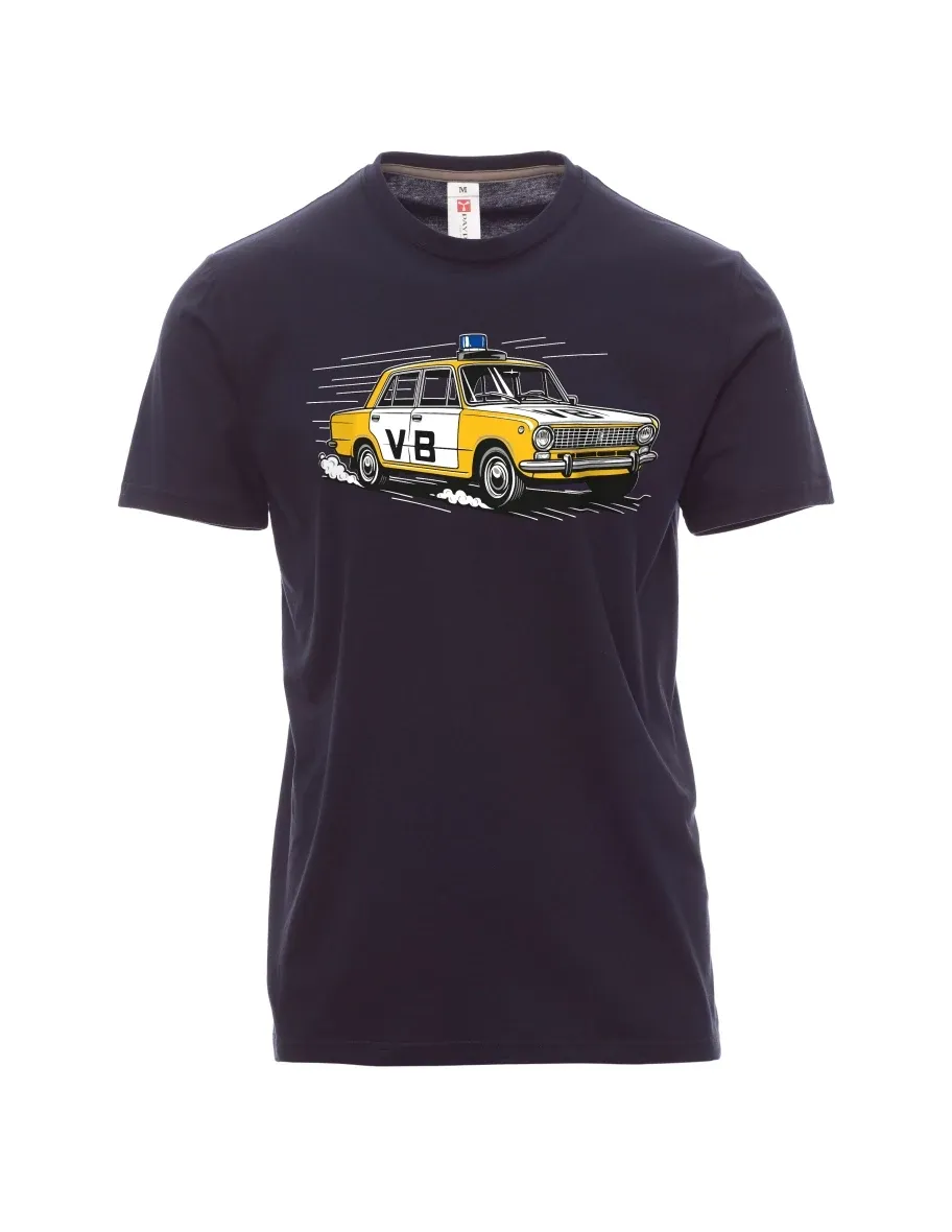 Męski t-shirt marynarka wojenna Samochód VAZ 2101 VB