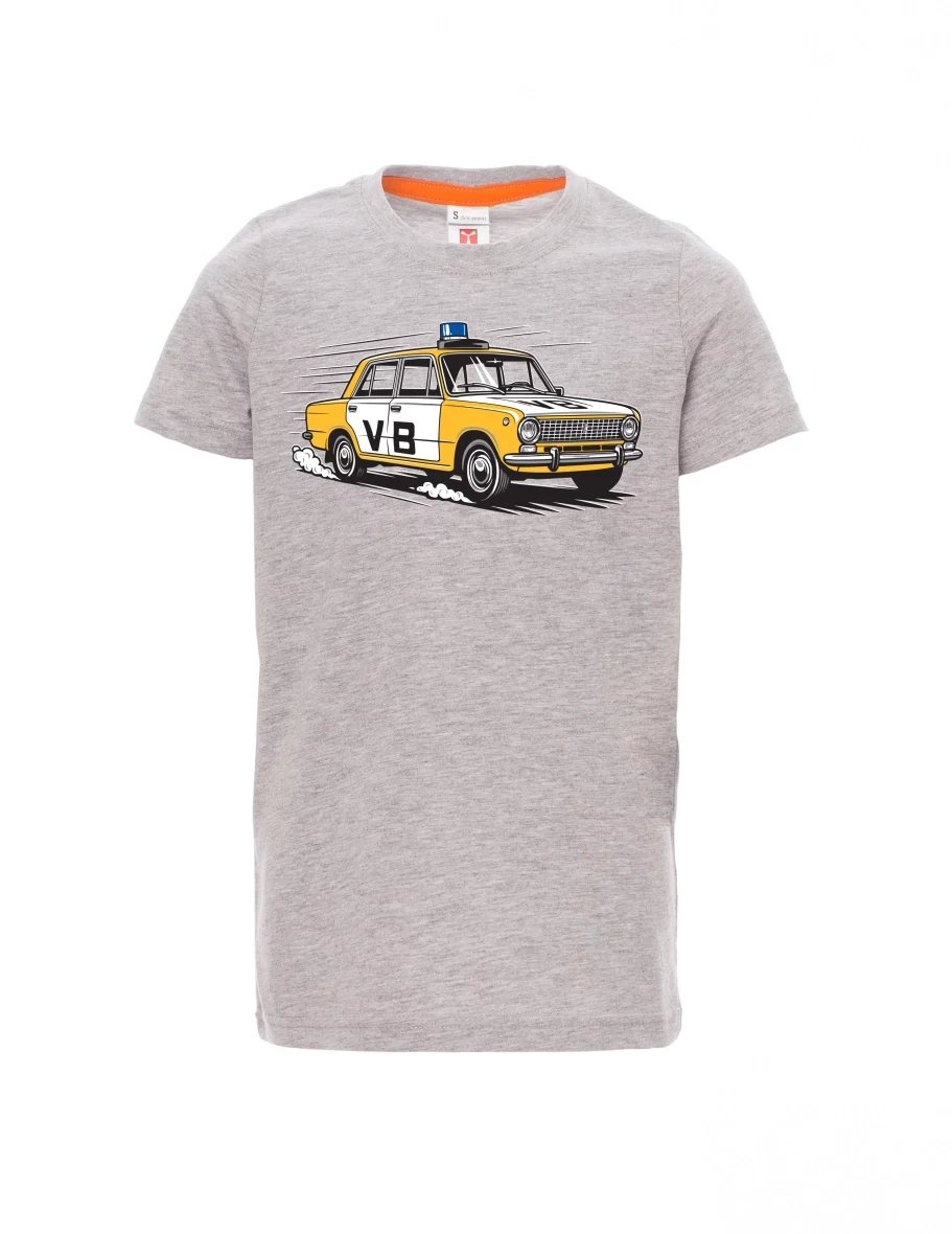 Dziecięcy t-shirt szary melange Samochód VAZ 2101 VB