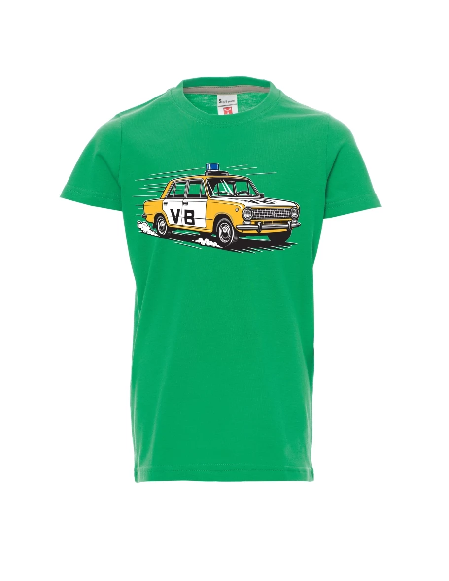 Dziecięcy t-shirt zielony Samochód VAZ 2101 VB