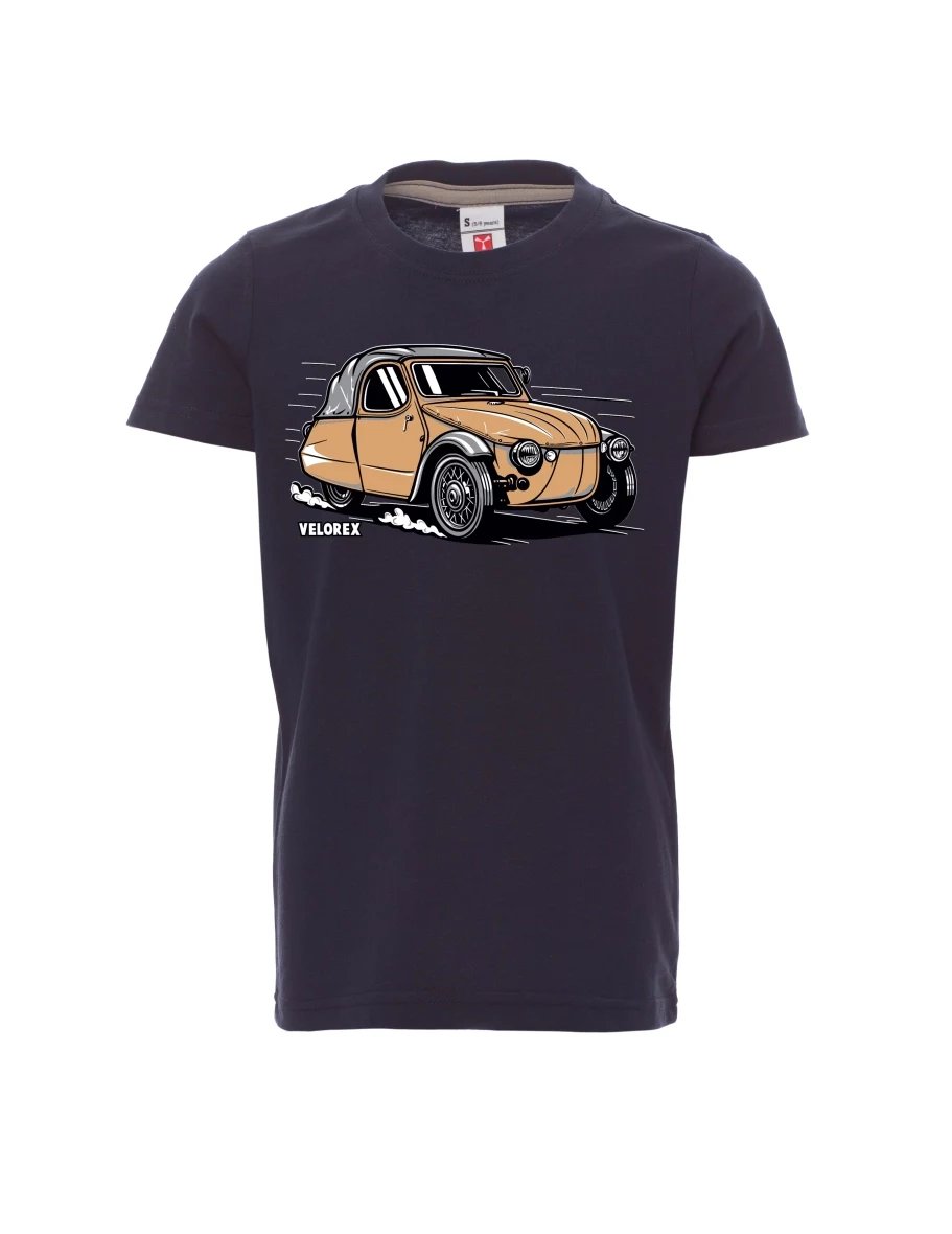 Dziecięcy t-shirt navy Samochód Velorex