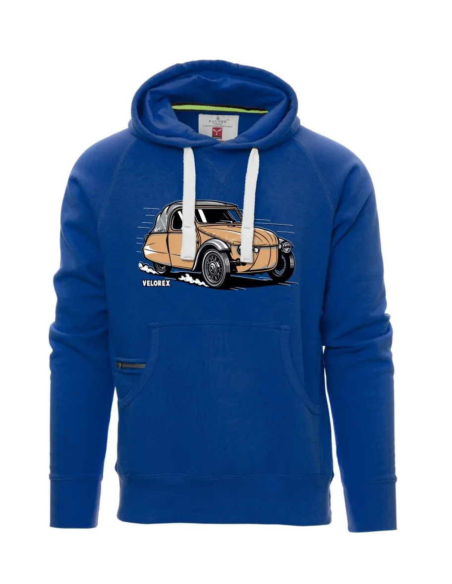 Męska bluza niebieska Samochód Velorex