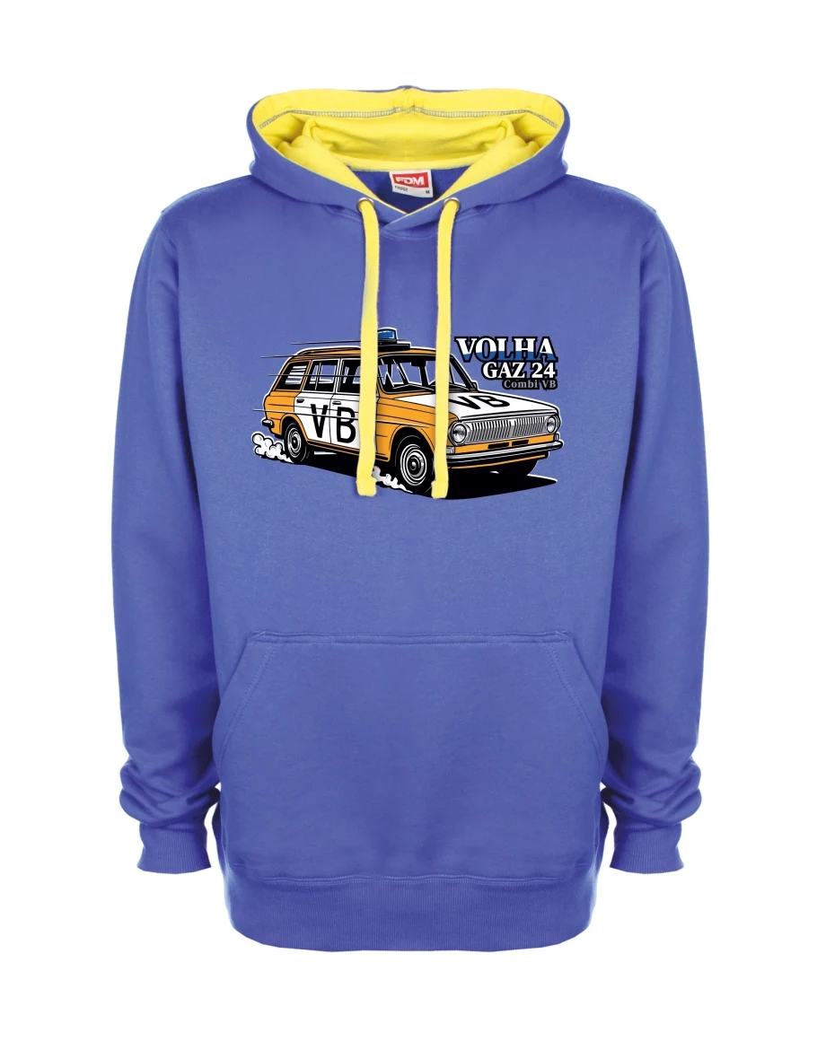 Bluza żółto-niebieska Samochód Wołga GAZ 24 VB