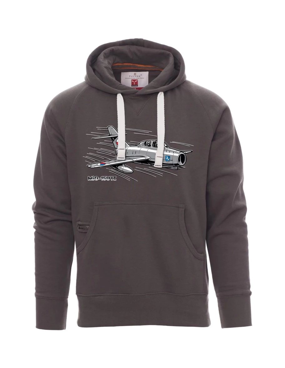 Męska bluza szara  Samolot MiG-15UTI