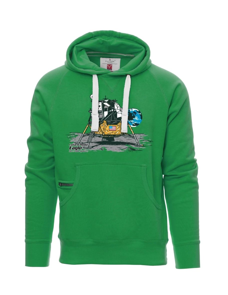 Męska bluza zielona Moduł księżycowy Eagle