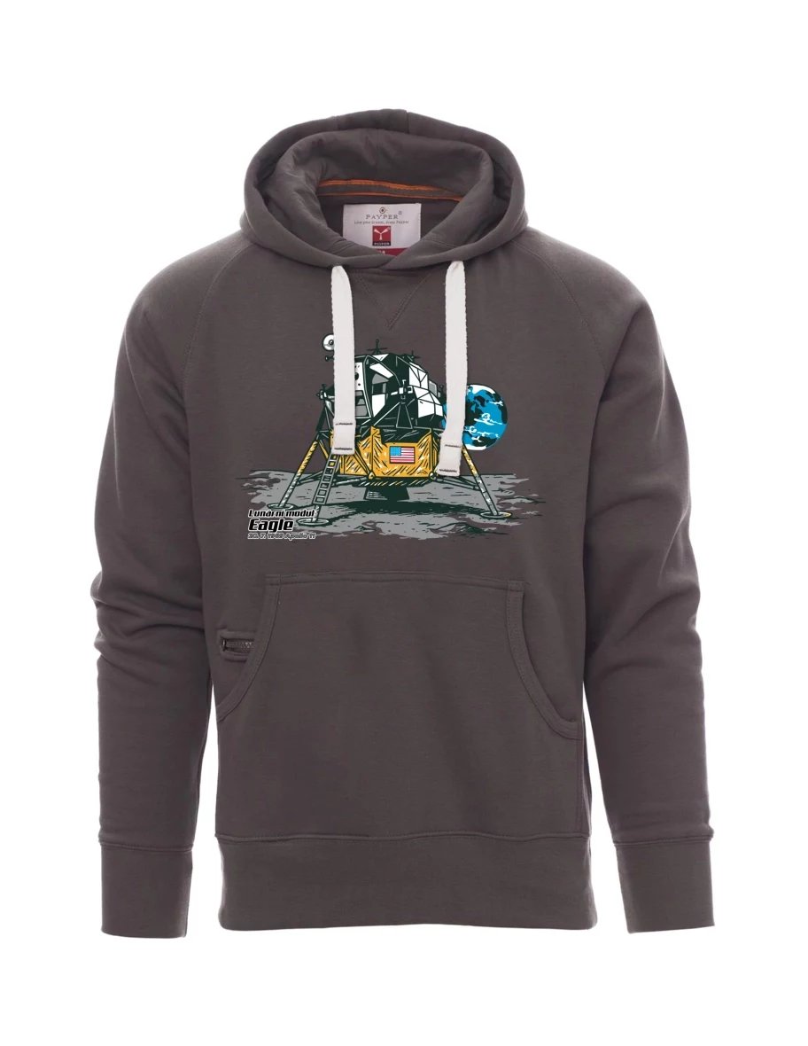 Męska bluza szara  Moduł księżycowy Eagle