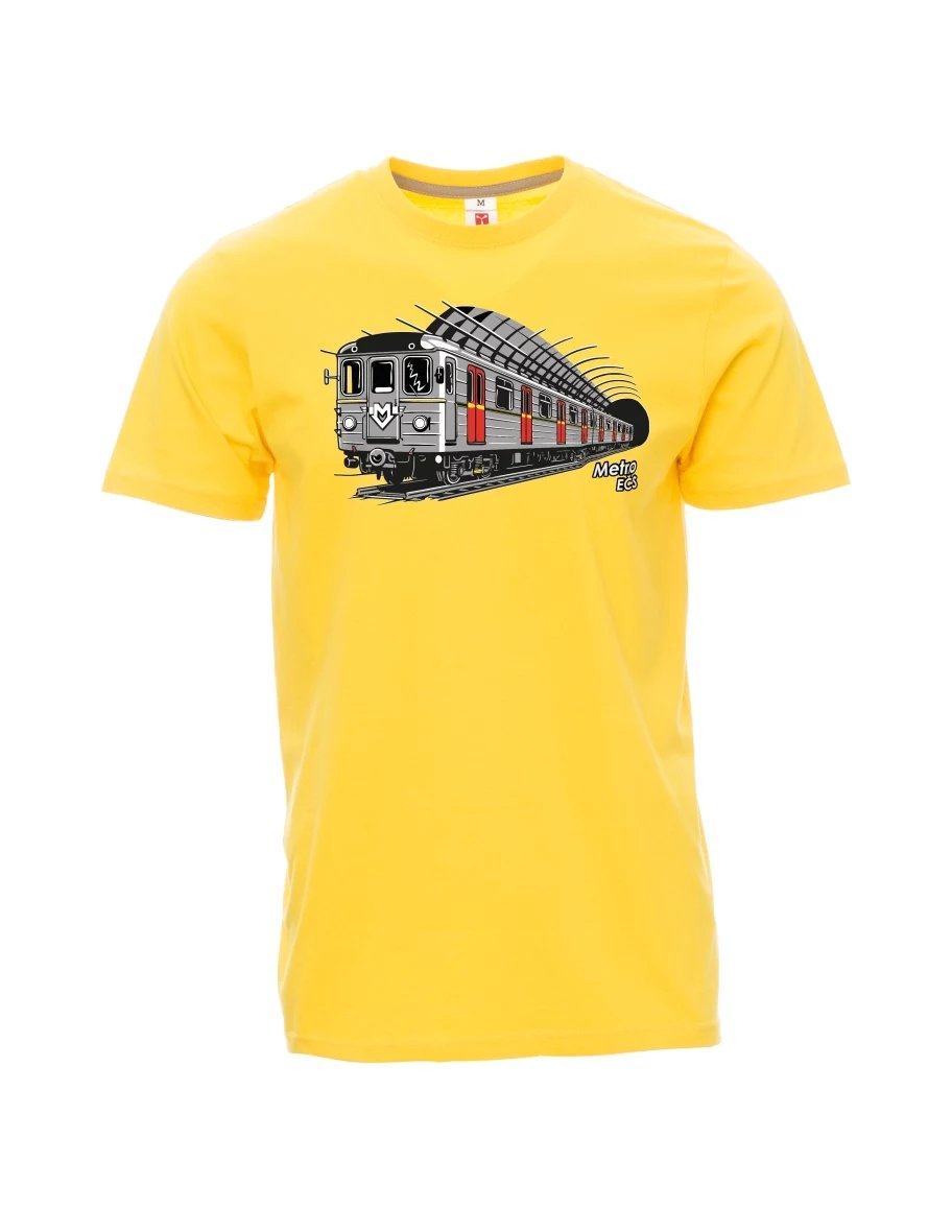 Męski t-shirt żółty Metro EČS
