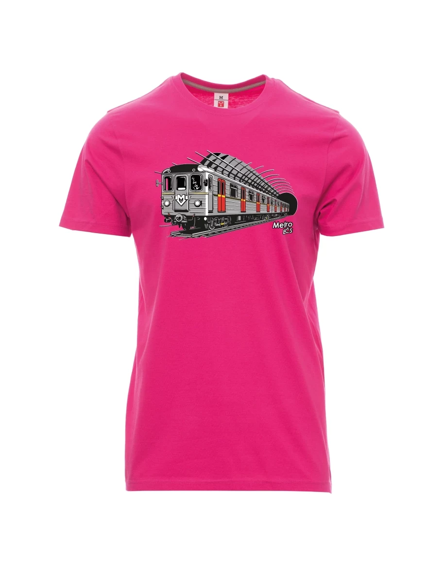 Męski t-shirt różowy Metro EČS