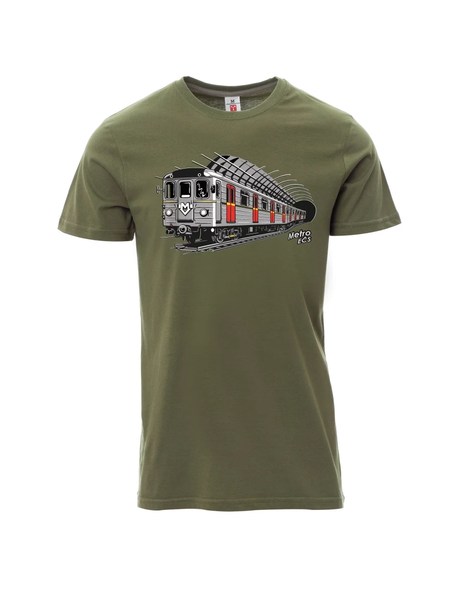 Męski t-shirt khaki Metro EČS