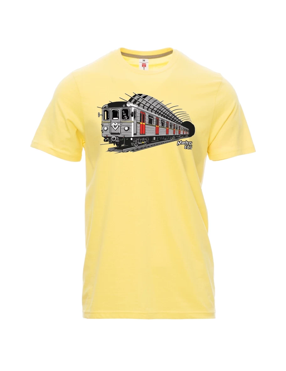 Męski t-shirt jasny zółty Metro EČS