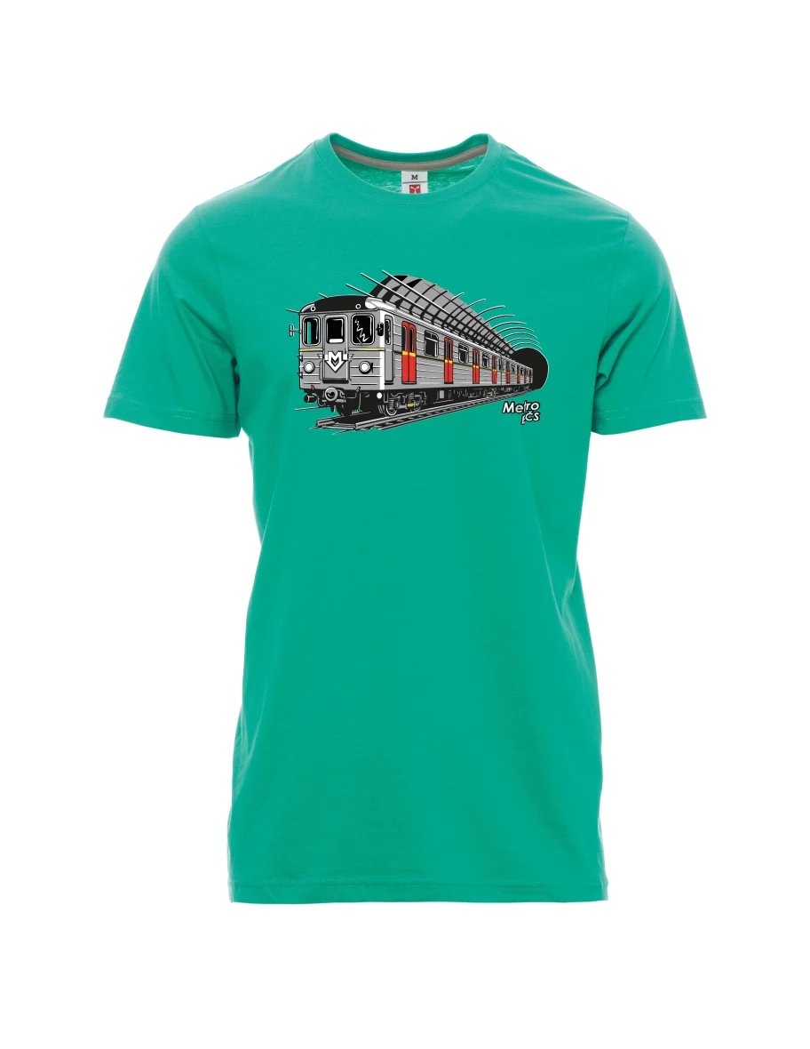 Męski t-shirt szmaragdy Metro EČS