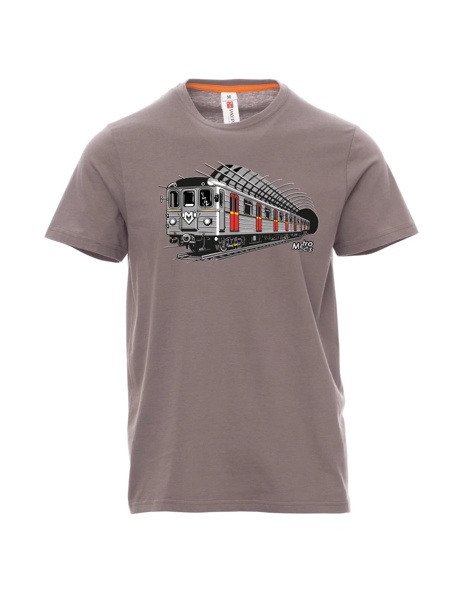 Męski t-shirt stalowa szarość Metro EČS