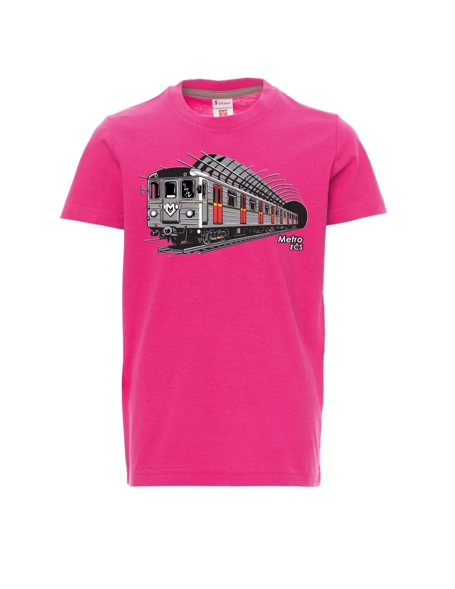 Dziecięcy t-shirt różowy Metro EČS