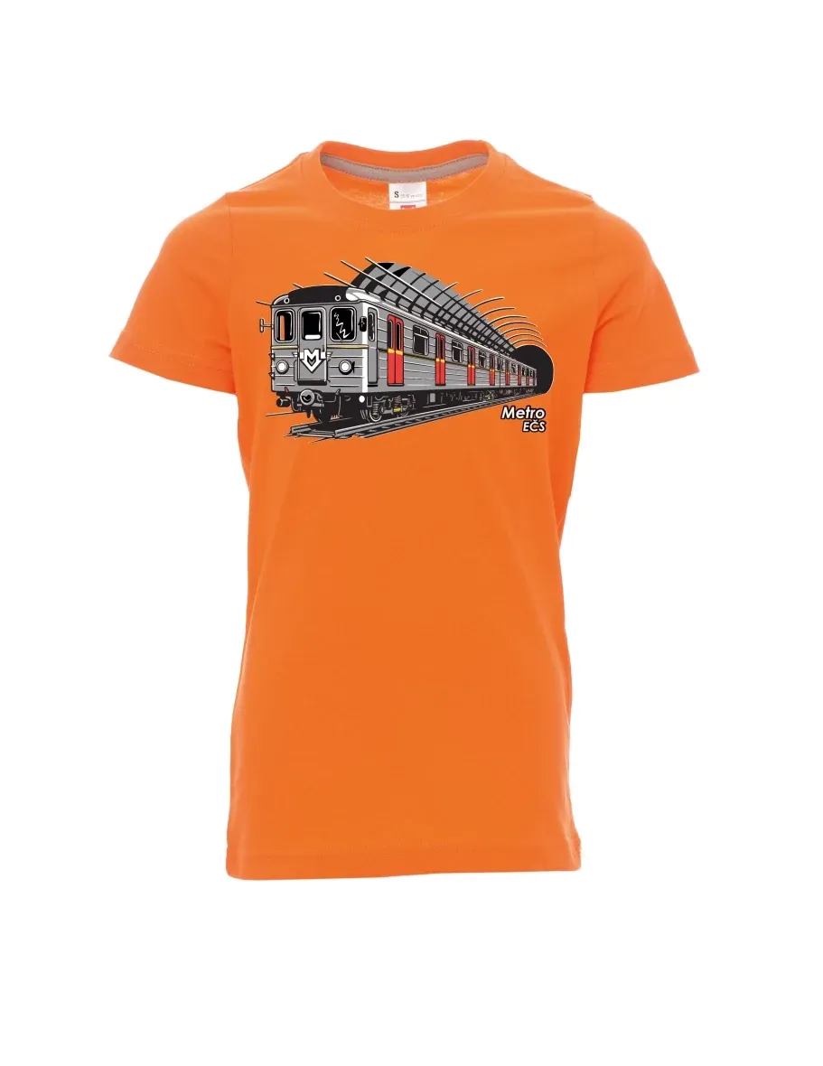 Dziecięcy t-shirt pomarańczowy Metro EČS