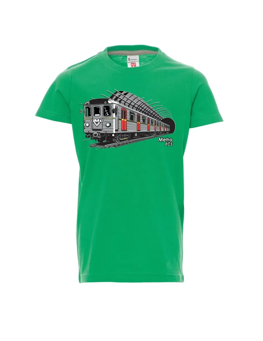 Dziecięcy t-shirt zielony Metro EČS