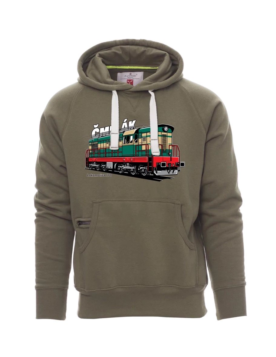 Męska bluza Khaki  Lokomotywa 770 „Čmelák“