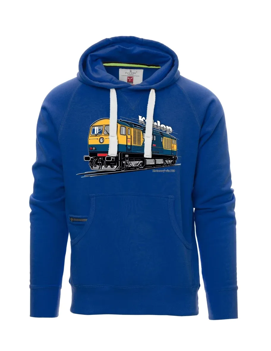 Męska bluza niebieska Wagon silnikowy 759 „Kyklop“
