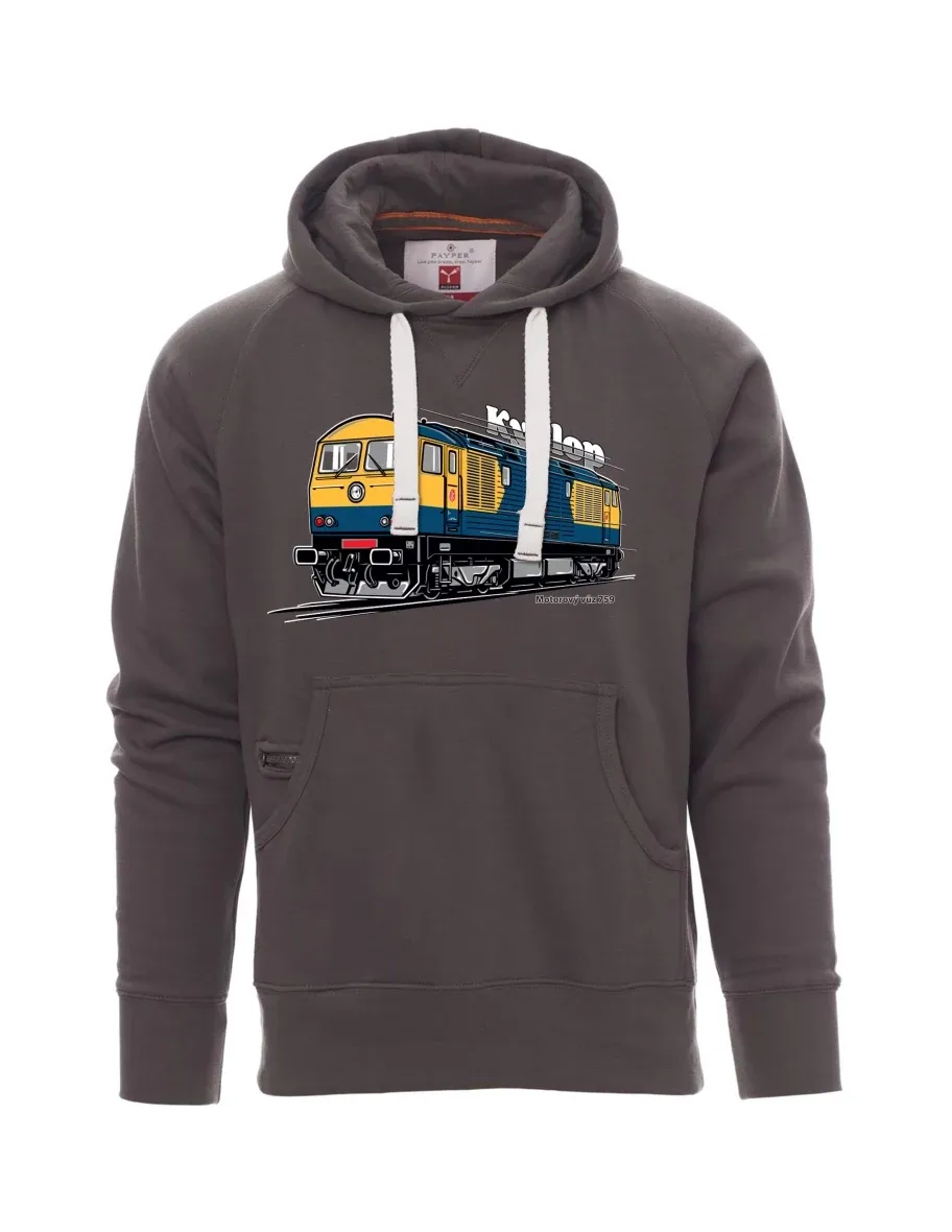Męska bluza szara  Wagon silnikowy 759 „Kyklop“