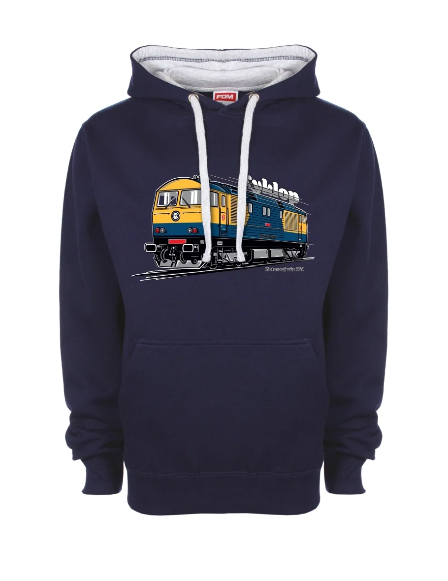 Bluza szaro-królewsko niebieska Wagon silnikowy 759 „Kyklop“