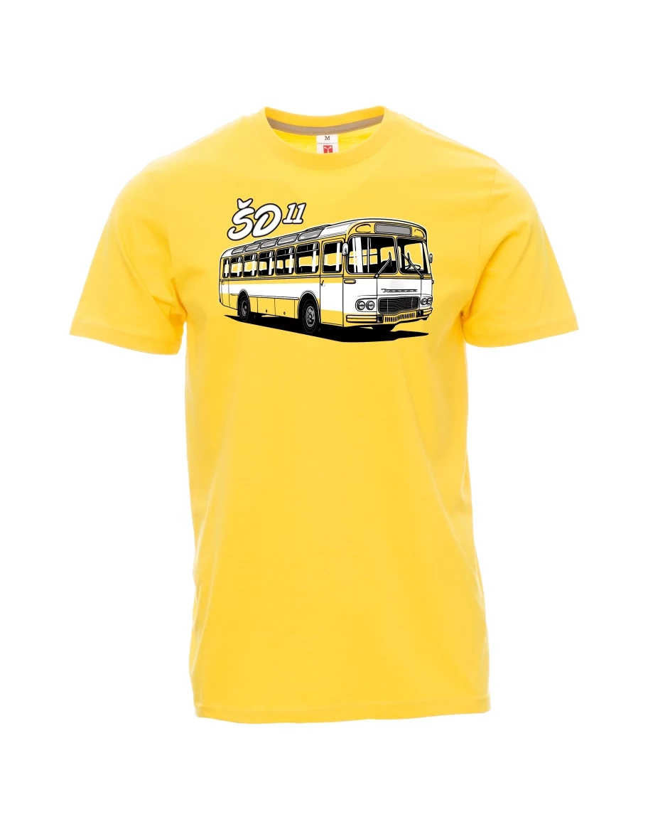 Męski t-shirt żółty Autobus ŠD 11