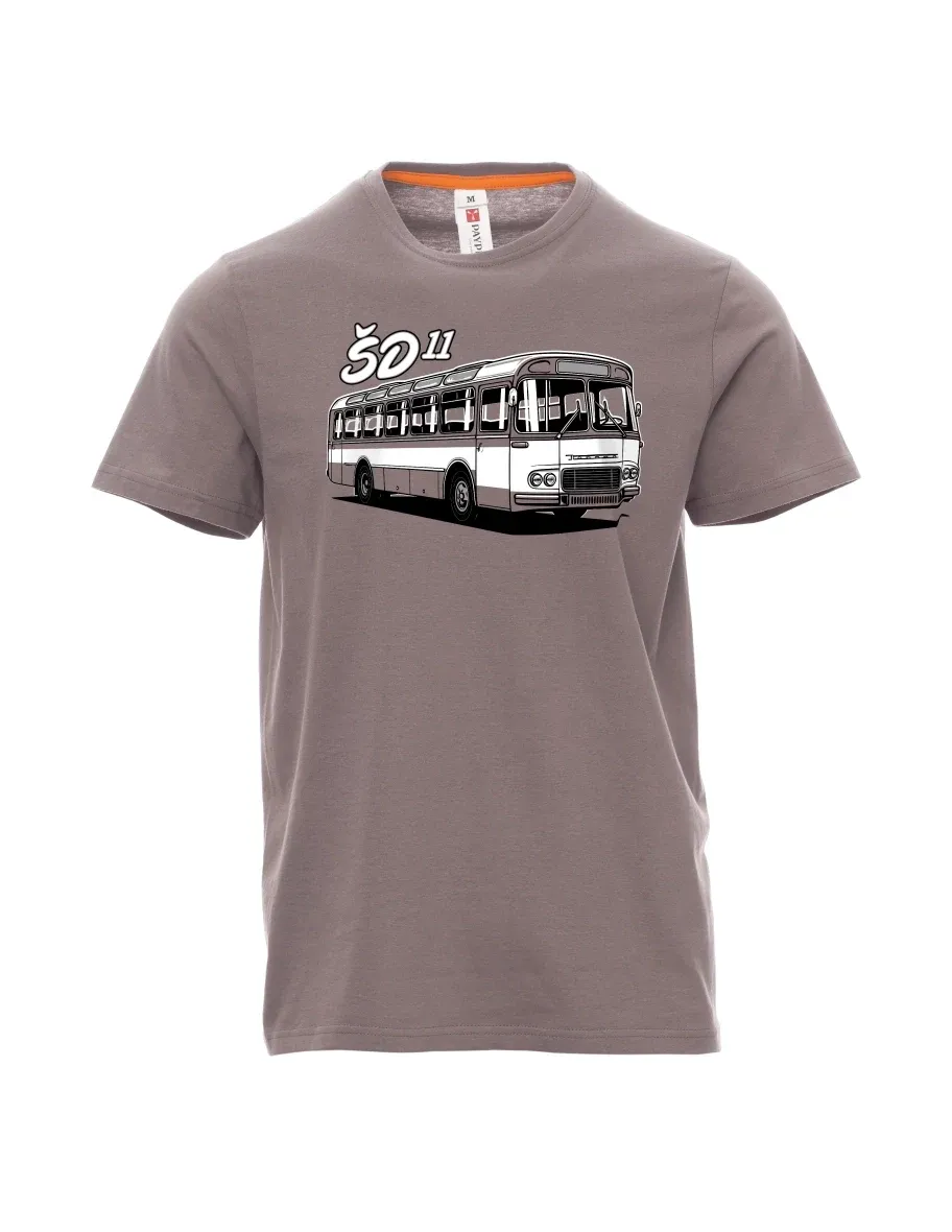 Męski t-shirt stalowa szarość Autobus ŠD 11
